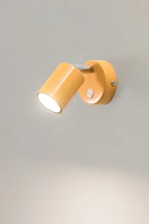Quantità Limitata Faretto da parete Fun, giallo, altezza 14 cm, regolabile, GU10