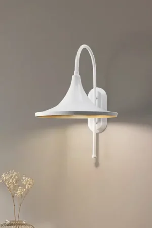 Subito Disponibile Applique Enjolino, bianco, altezza 48 cm, metallo, E27