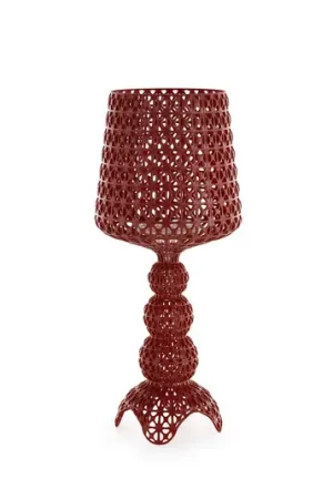 Kartell lampada da tavolo LED Mini Kabuki, rosso scuro, altezza 70 cm Nuovo Arrivo