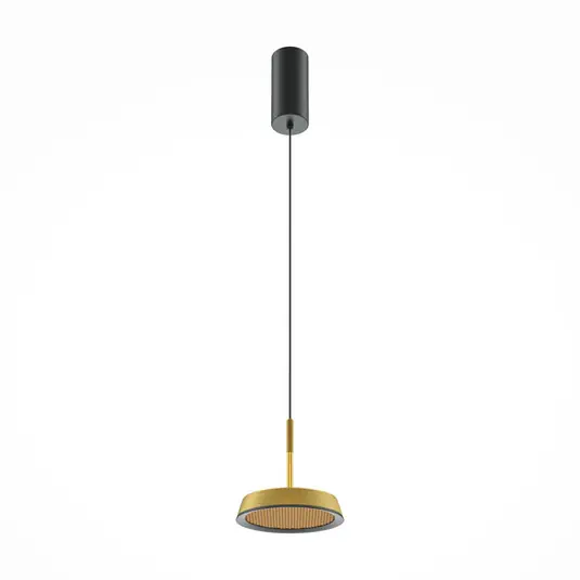 Prezzo Di Fabbrica Maytoni lampada LED a sospensione El, Ø 15,3 cm, oro, alluminio