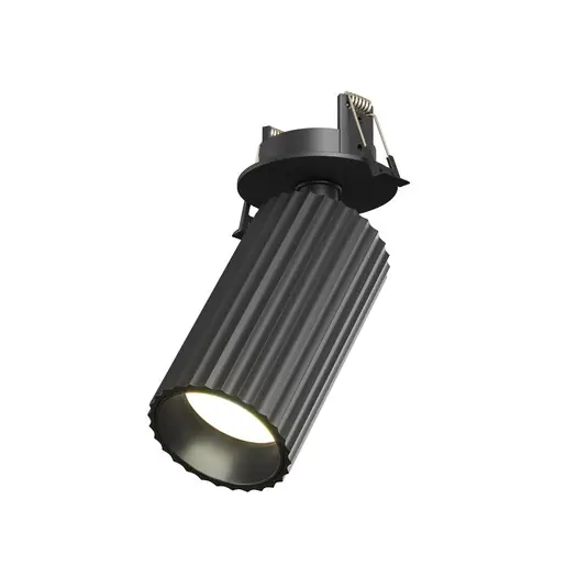 Direttamente Dal Produttore Maytoni lampada a incasso Calipso, nera, orientabile, GU10