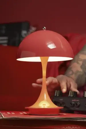 Louis Poulsen Panthella PORTABLE 160 V3, rosso corallo opaco Popolare