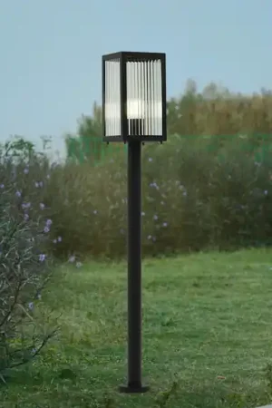 A Buon Prezzo Lindby Lampione Bolgar, nero, metallo, vetro, 15 cm