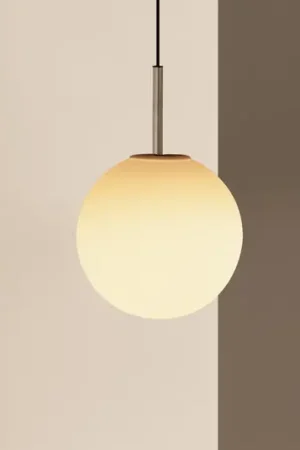 Spedizione Espresso Audo TR Bulb, lampada a sospensione, a 1 luce, acciaio, vetro, bianco