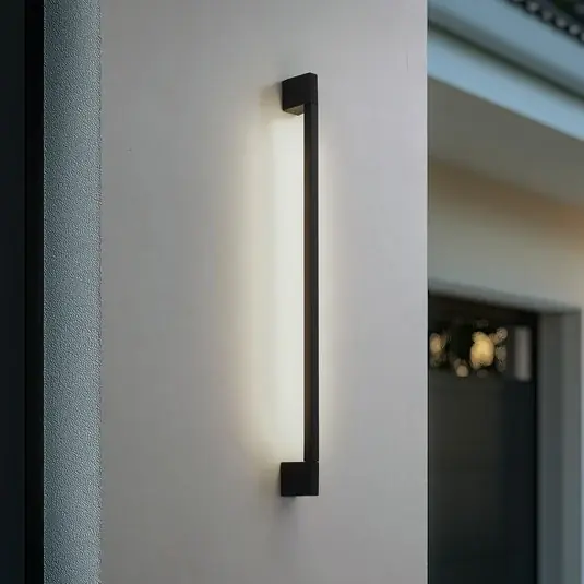 Promozione Applique a LED Lindby Neano, 90 cm, nero, metallo, IP54