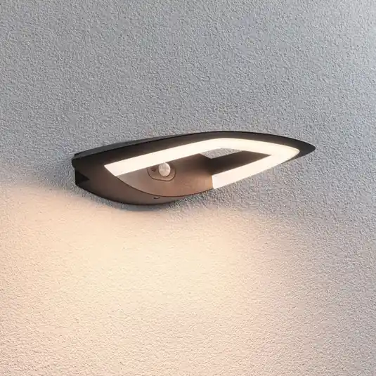 Paulmann Applique da esterni LED con sensore Akena, 3.000 K, antracite Spedito Oggi