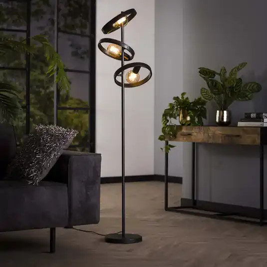 Offerta Speciale Lampada a piantana Ringelbach, a 3 luci, antracite, metallo, E27