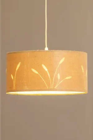 Lampada a sospensione Boho Auris, beige, Ø 40 cm, tessuto Must-Have