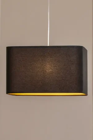 Lampada a sospensione Kwadro, nera, 40 x 40 cm, tessuto velour Prezzo Basso