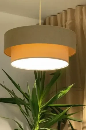 Lampada a sospensione Boho, crema/beige, Ø 50 cm, altezza 21 cm, iuta Offerta Speciale
