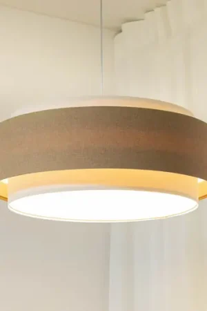 Lampada a sospensione Boho Elegant, beige/crema, Ø 60 cm, tessuto Prezzo Ridotto