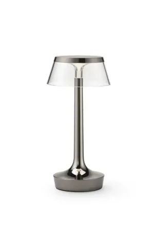 Compra Oggi Stesso Flos lampada da tavolo LED a batteria Bon jour unplugged, nero cromo
