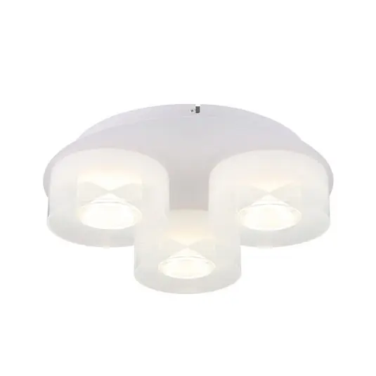 Plafoniera LED Belinda, Ø 38 cm, bianco, a 3 luci, vetro Ultimissimo Modello