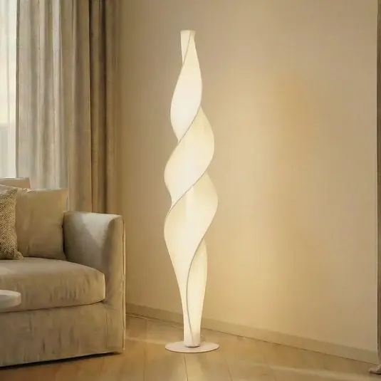 Occasione Lucande Piantana LED Novelle, bianca, CCT, altezza 137 cm