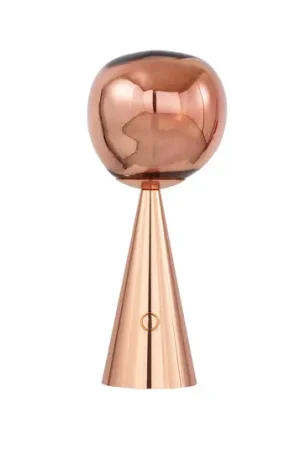 Promo Stagionale Tom Dixon lampada LED da tavolo a batteria Melt, color rame, altezza 29 cm