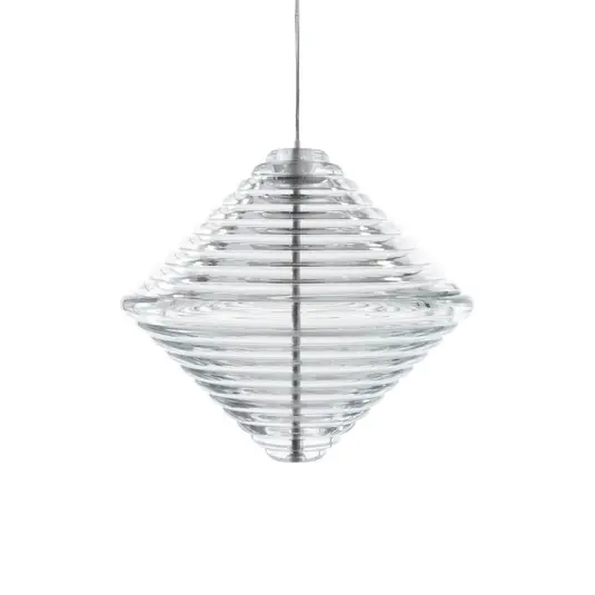 Occasione Imperdibile Tom Dixon lampada LED a sospensione Press Cone, trasparente, Ø 34 cm, 927