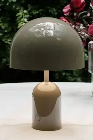 Offerta Limitata Tom Dixon Lampada da tavolo a batteria BELL PORTABLE, taupe, 28 cm IP44