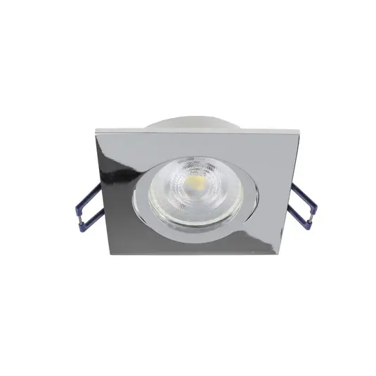 Lampada da incasso a soffitto Samsola, argento lucido, 9 x 9 cm, metallo Offerta Lampo