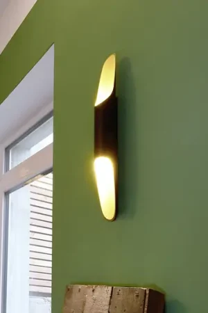 Affare Applique a LED Apodis, nero/oro, altezza 50 cm, metallo dimmerabile