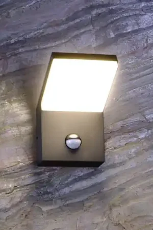 Ultime Pezzi Applique da esterni LED con sensore Tucanae, grigio, altezza 22 cm, IP54