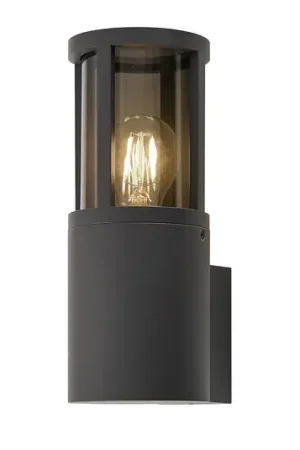 Applique da esterno Facado II, grigio/grigio fumo Ø 11 cm IP65 metallo Subito Disponibile