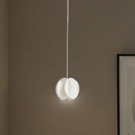 Lampada a sospensione GAMBIT, bianco crema, Ø 10 cm, metallo, GU10 Nuovo Arrivo