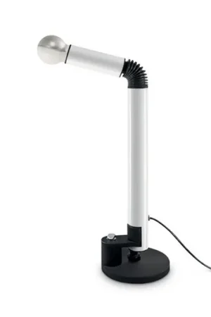 Spedito Oggi Lampada da tavolo Stilnovo Periscopio, bianca, altezza 68 cm, metallo
