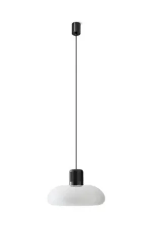 Stilnovo lampada LED a sospensione Trepiù, bianco/nero, Ø 40 cm Offerta Lampo