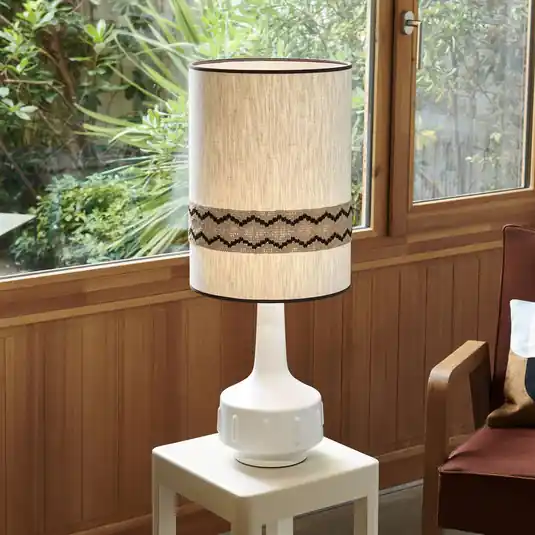 Ordina Subito MARKET SET lampada da tavolo Jimmy, bianco/beige, 83 cm, bordo