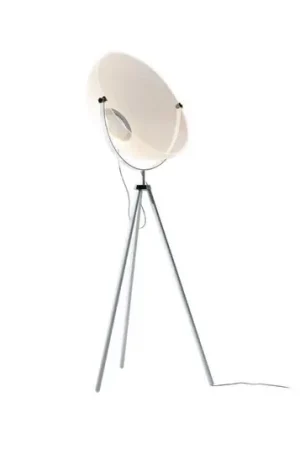 Di Tendenza Piantana LED Stilnovo Demi Moon, bianca, altezza 196 cm