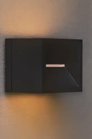 Applique da esterni LED Rivo, nero, metallo, IP54, up/down Economico