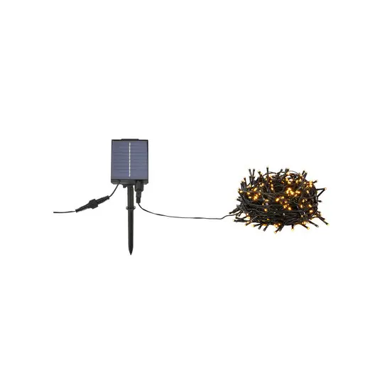Ghirlanda luminosa Suno, nera, solare, USB, 300 luci, IP44 Nuovo Arrivo
