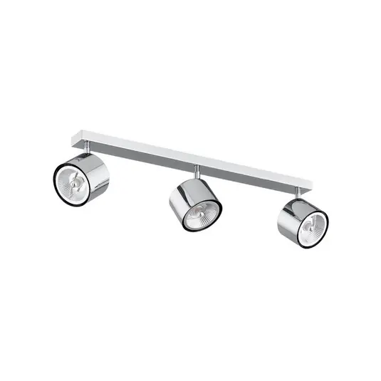Faretto da soffitto Chloe, orientabile, 3 luci, acciaio cromato Scelto Dai Clienti