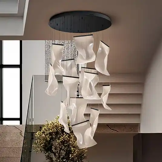 Lampada LED a sospensione Velos II 13 lampadine, nera, dimmerabile, plastica Bestseller