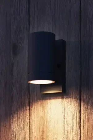 Calex applique da esterno Alba GU10, faretto, nero, sensore Offerta Lampo