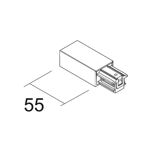 Acquista Ora Ivela alimentazione destra SQUARE 48 V, nero, plastica